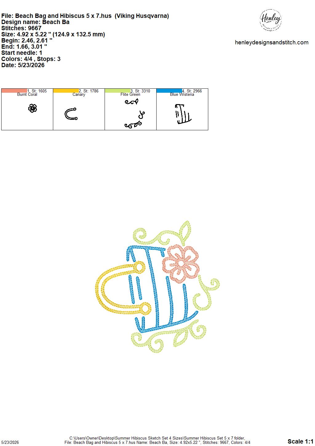 Sketch Summer Hibiscus SET - Includes 9 Designs  - 4 x 4, 5 x 7, 6 x 10 and 8 x 12 - DIGITAL Embroidery Design