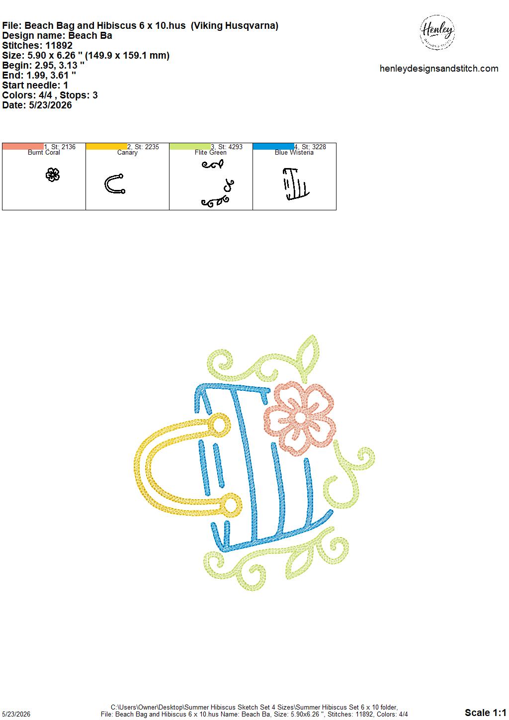 Sketch Summer Hibiscus SET - Includes 9 Designs  - 4 x 4, 5 x 7, 6 x 10 and 8 x 12 - DIGITAL Embroidery Design