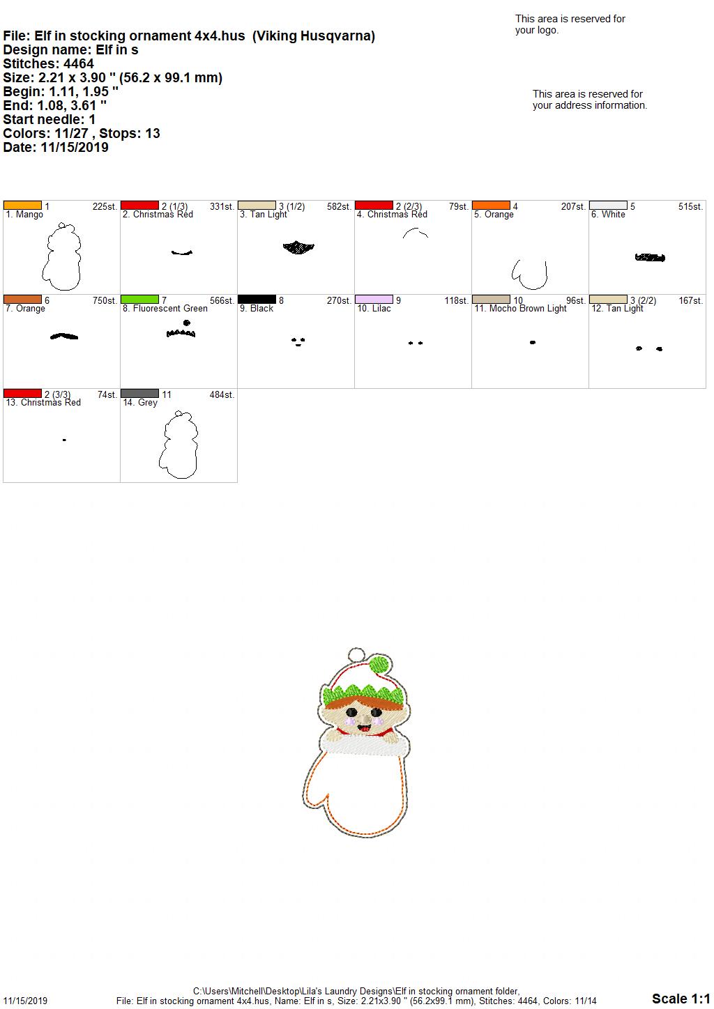 Peeking Ornament Set of 6 - Digital Embroidery Design