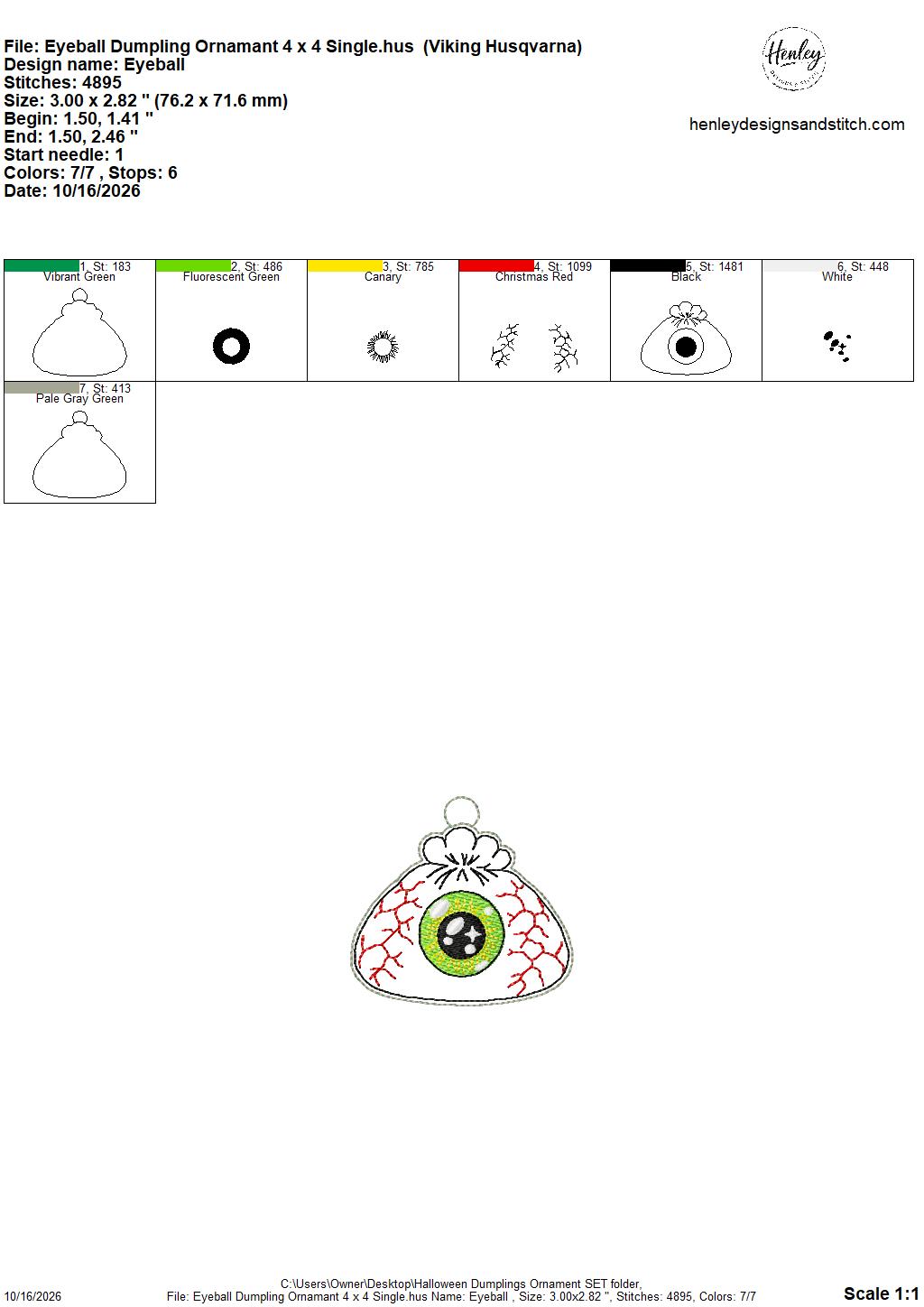 Halloween Dumpling Ornament SET - 4 x 4 Single and 5 x 7 Grouped - 8 DESIGNS - DIGITAL Embroidery Design