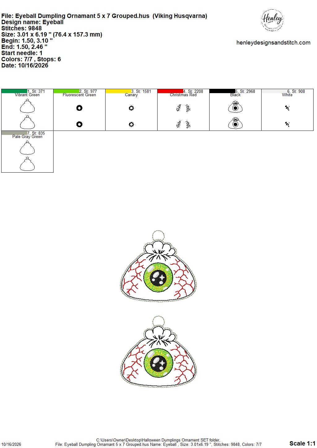 Halloween Dumpling Ornament SET - 4 x 4 Single and 5 x 7 Grouped - 8 DESIGNS - DIGITAL Embroidery Design