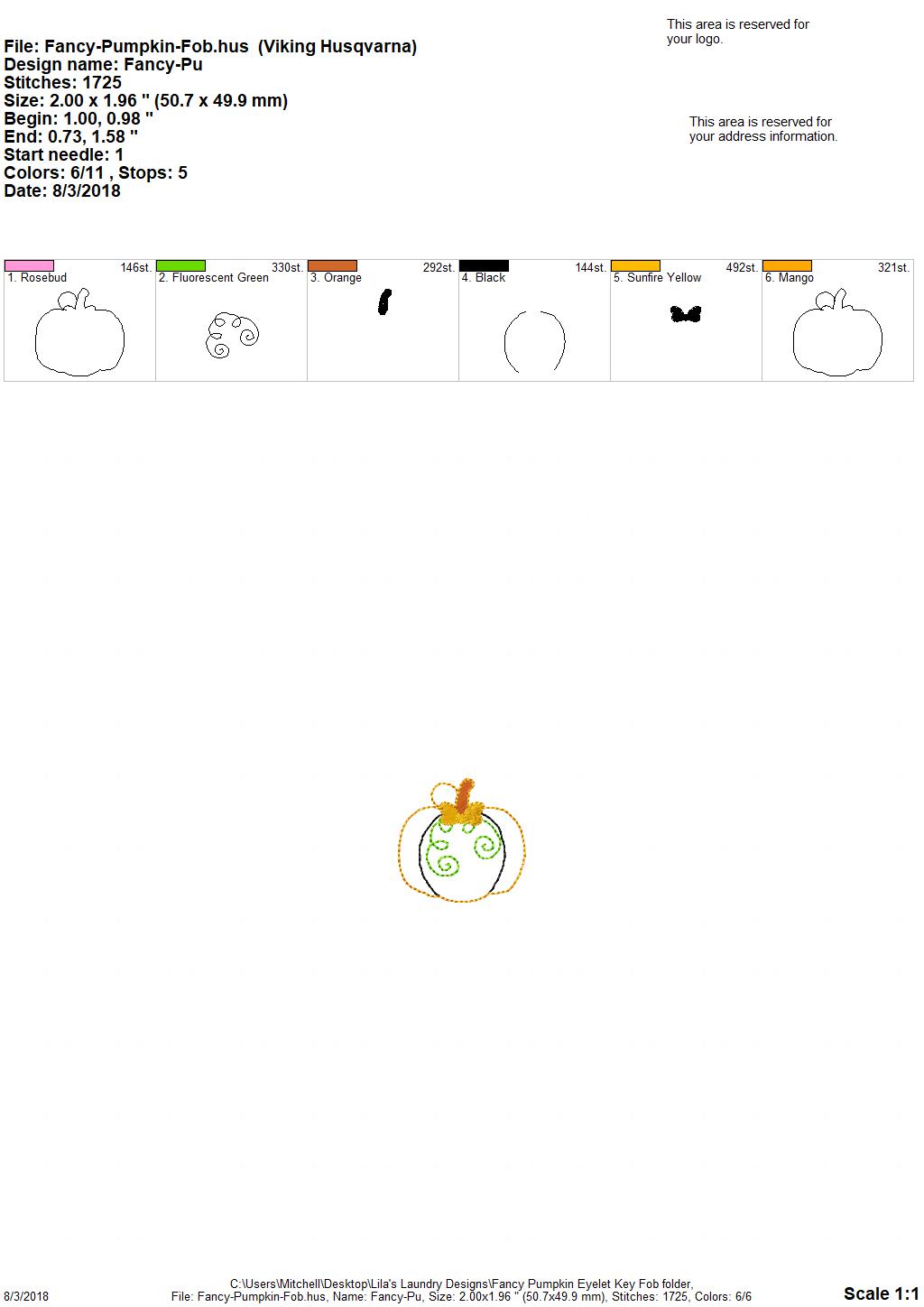 Fancy Pumpkin eyelet 4x4 and 5x7 Grouped