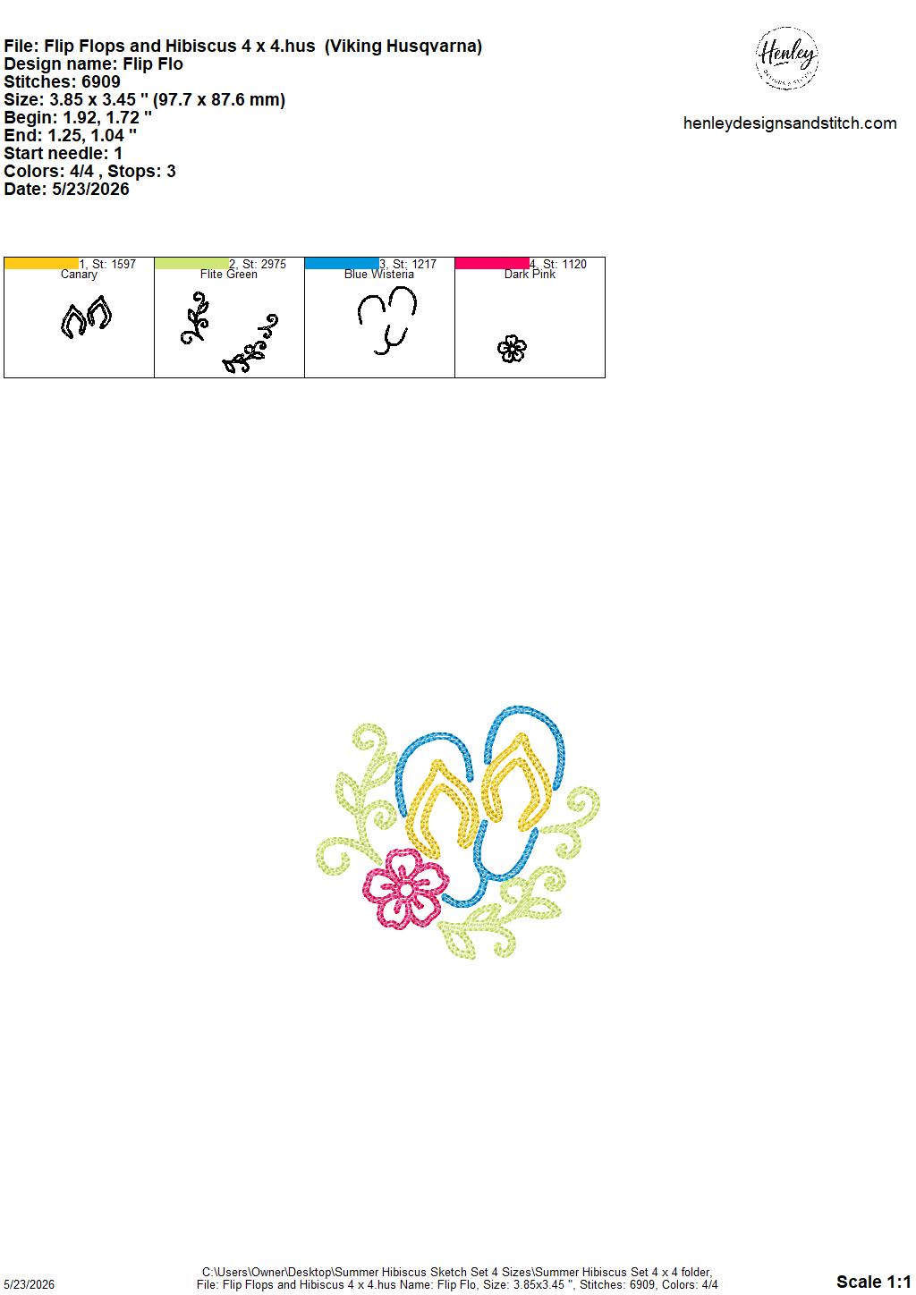Sketch Summer Hibiscus SET - Includes 9 Designs  - 4 x 4, 5 x 7, 6 x 10 and 8 x 12 - DIGITAL Embroidery Design