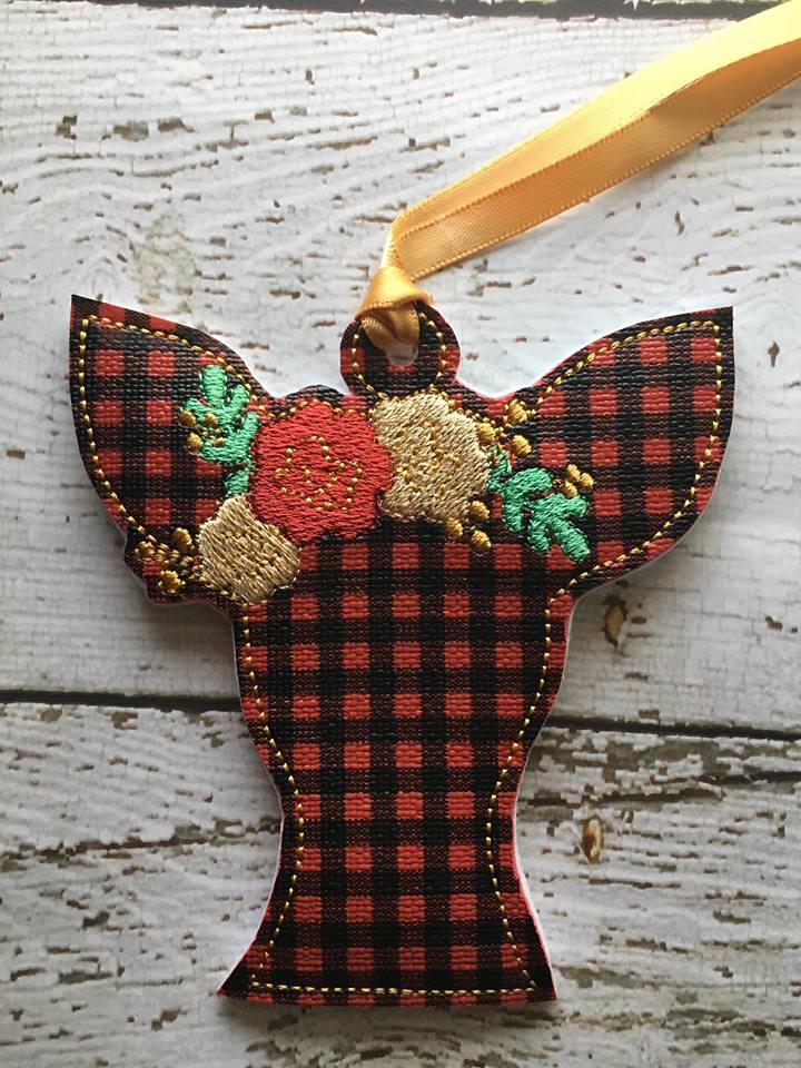 Floral Deer Ornament - Digital Embroidery Design