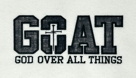 God Over All Things - Applique – 5x7, 6x10, 8x12 – Digital Embroidery Design