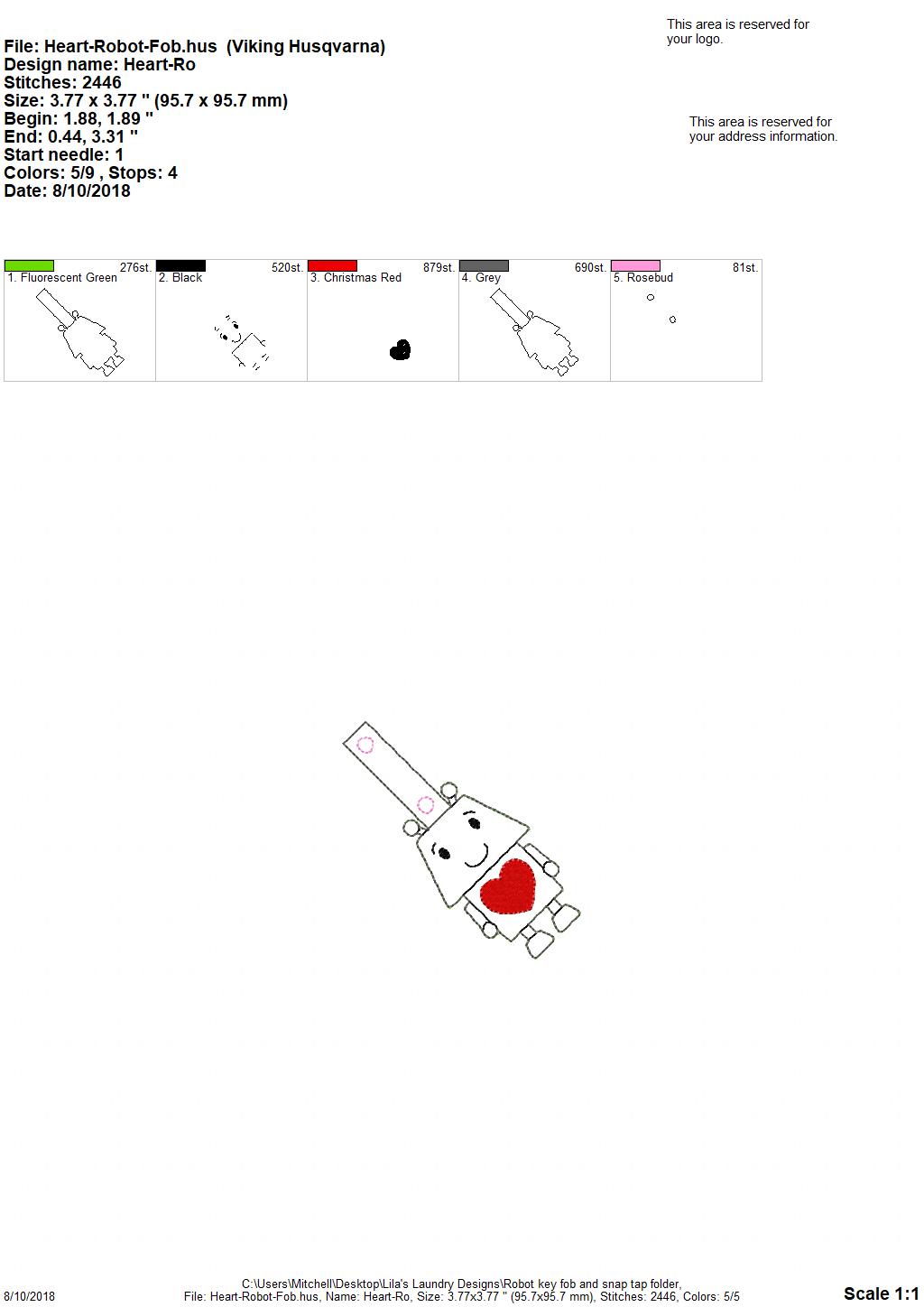 Robot Robot - Embroidery Design - DIGITAL Embroidery DESIGN