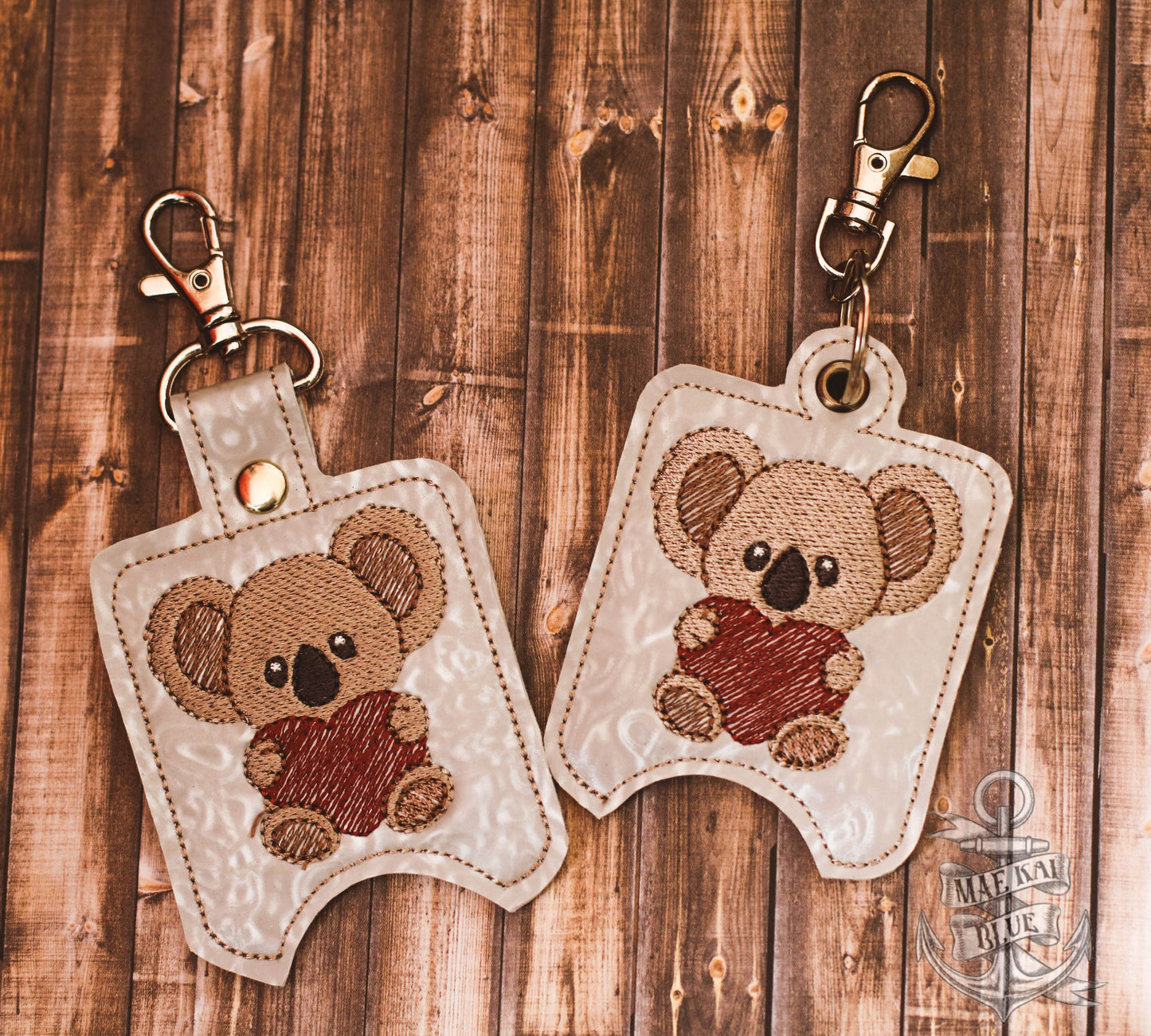 Koala Heart Sanitizer Holders - DIGITAL Embroidery DESIGN
