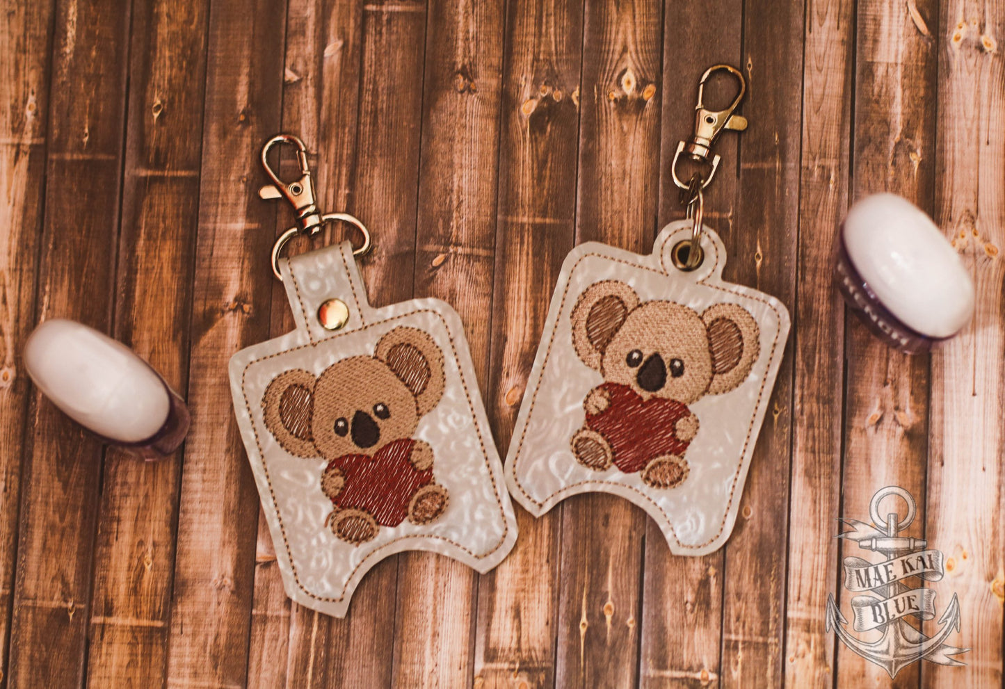 Koala Heart Sanitizer Holders - DIGITAL Embroidery DESIGN