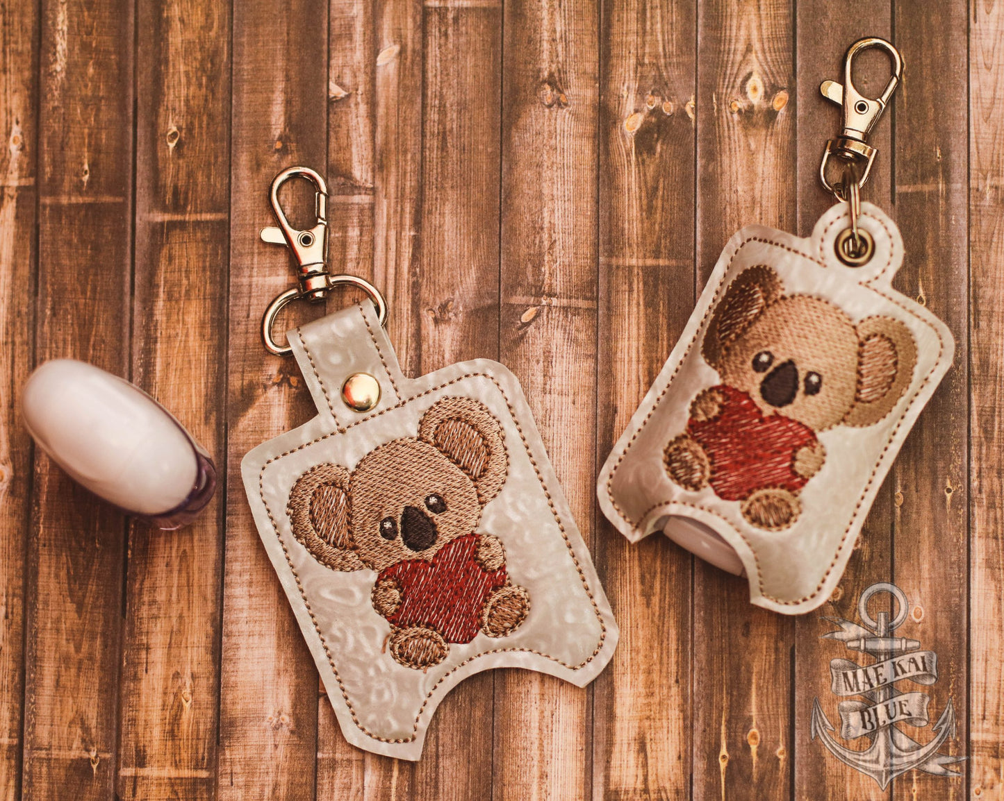 Koala Heart Sanitizer Holders - DIGITAL Embroidery DESIGN