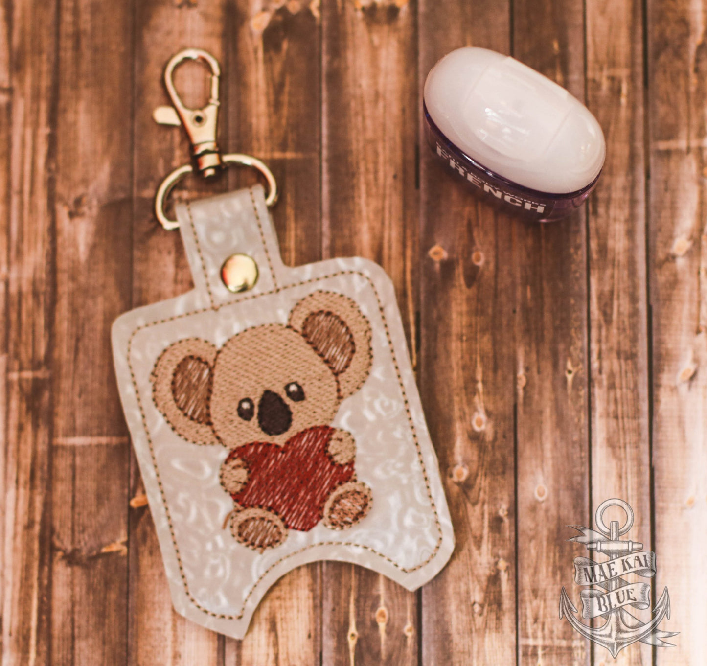 Koala Heart Sanitizer Holders - DIGITAL Embroidery DESIGN
