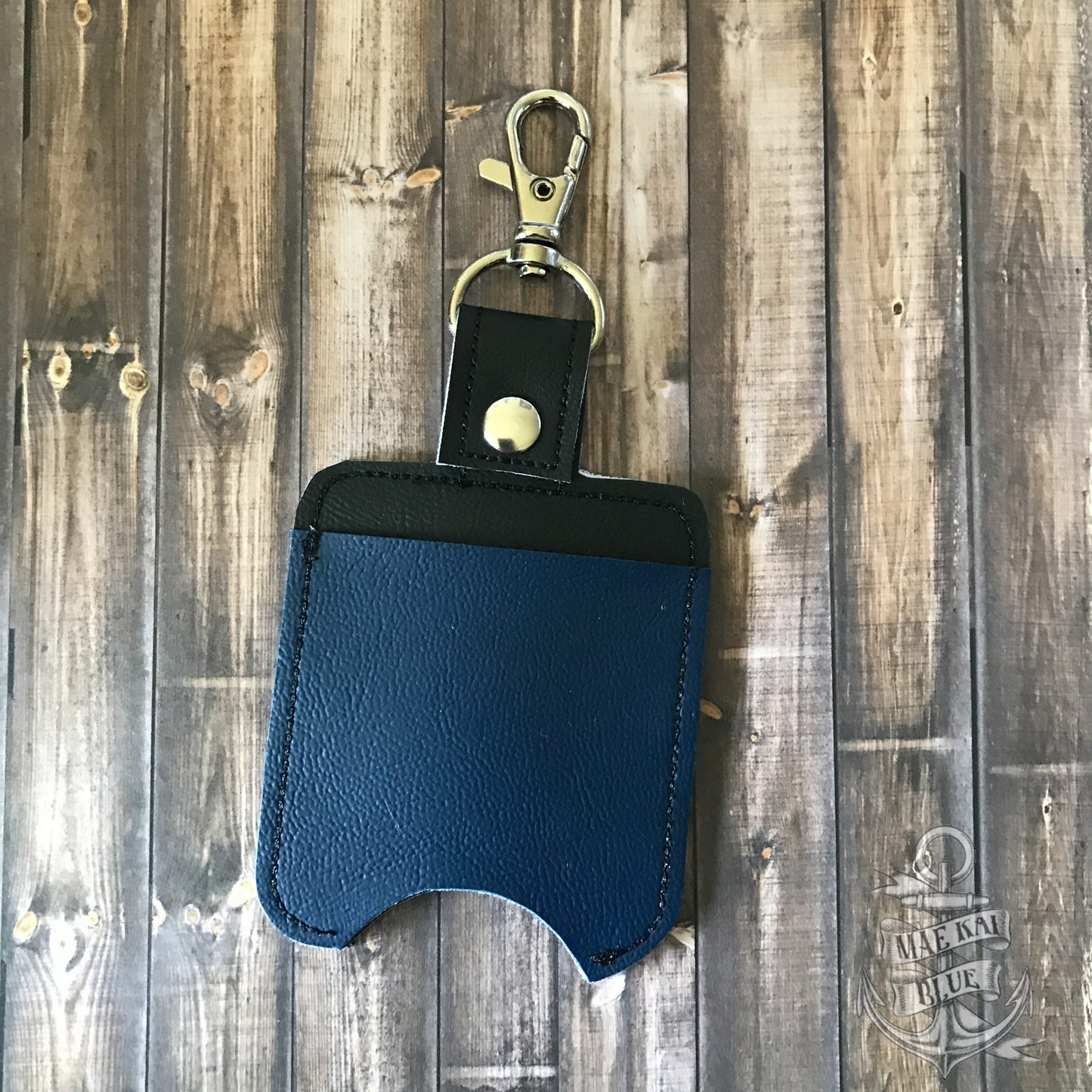 6 point blue line badge Sanitizer Holders - DIGITAL Embroidery DESIGN