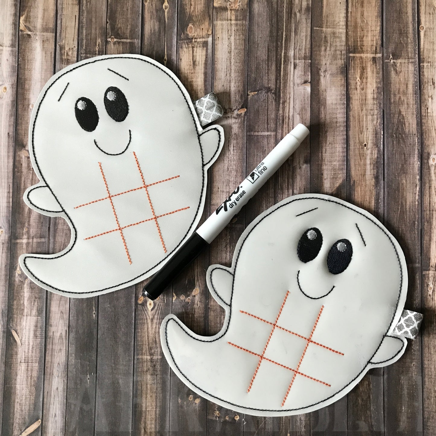 Ghost Tic Tac Toe Boards - 4 sizes - Digital Embroidery Design