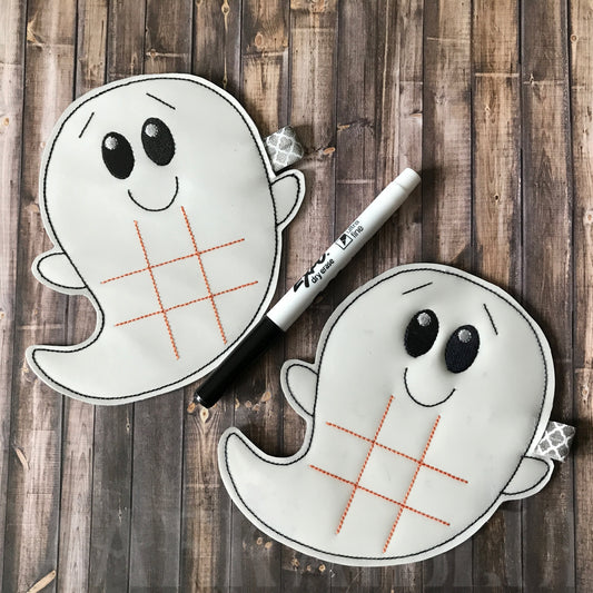 Ghost Tic Tac Toe Boards - 4 sizes - Digital Embroidery Design