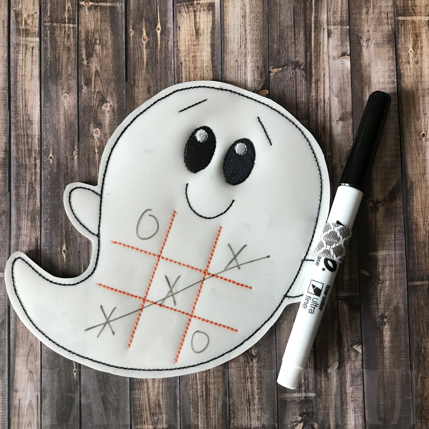 Ghost Tic Tac Toe Boards - 4 sizes - Digital Embroidery Design