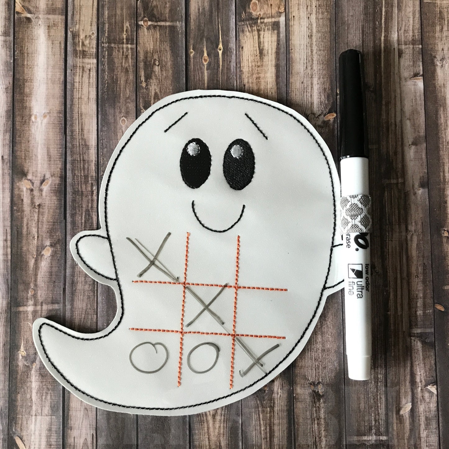 Ghost Tic Tac Toe Boards - 4 sizes - Digital Embroidery Design