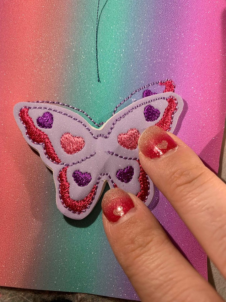 3D Butterfly Sanitizer Holders 4x4 and 5x7 included- Embroidery Design - DIGITAL Embroidery DESIGN