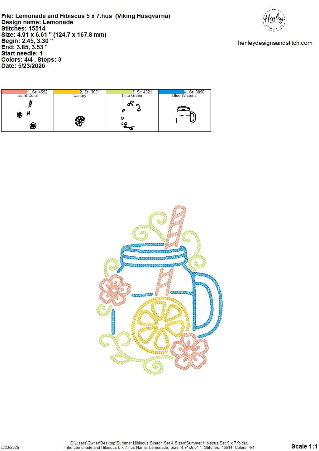 Sketch Summer Hibiscus SET - Includes 9 Designs  - 4 x 4, 5 x 7, 6 x 10 and 8 x 12 - DIGITAL Embroidery Design