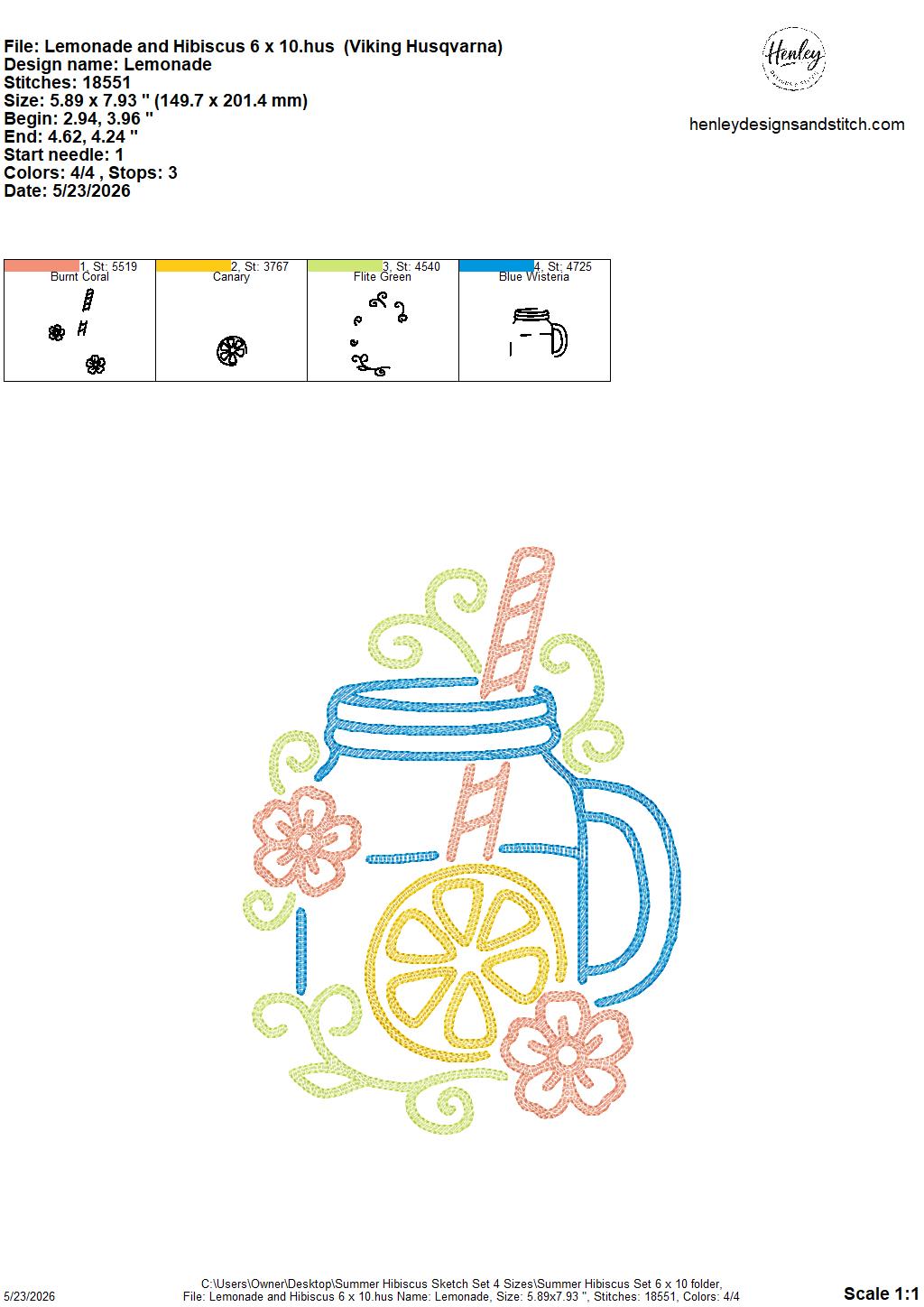 Sketch Summer Hibiscus SET - Includes 9 Designs  - 4 x 4, 5 x 7, 6 x 10 and 8 x 12 - DIGITAL Embroidery Design