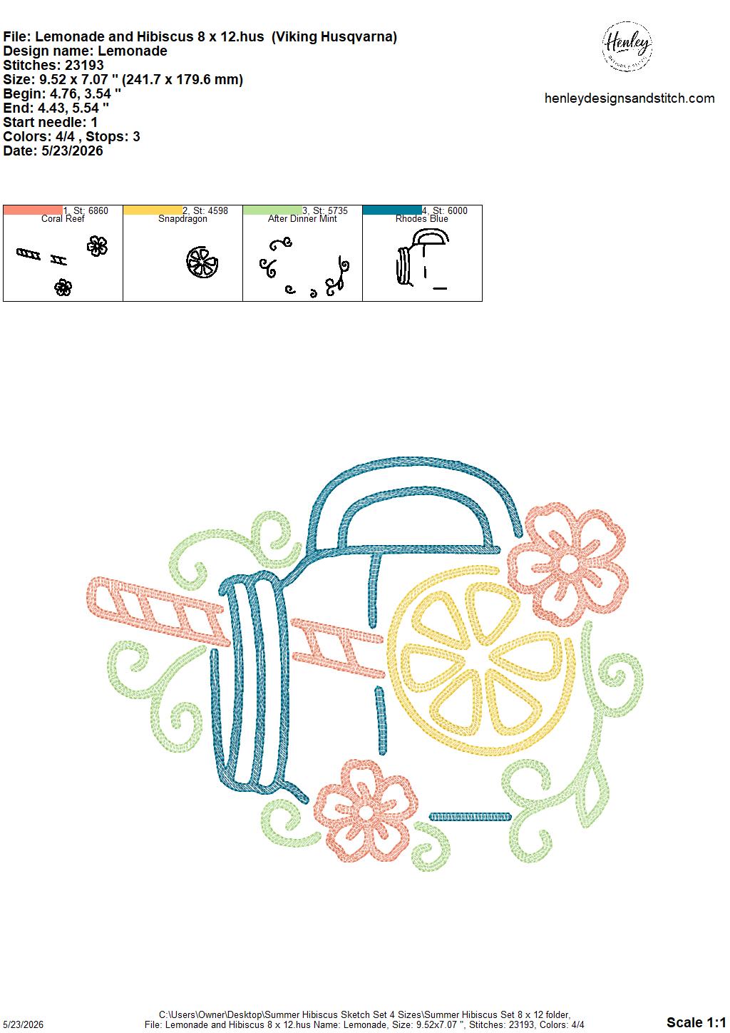 Sketch Summer Hibiscus SET - Includes 9 Designs  - 4 x 4, 5 x 7, 6 x 10 and 8 x 12 - DIGITAL Embroidery Design