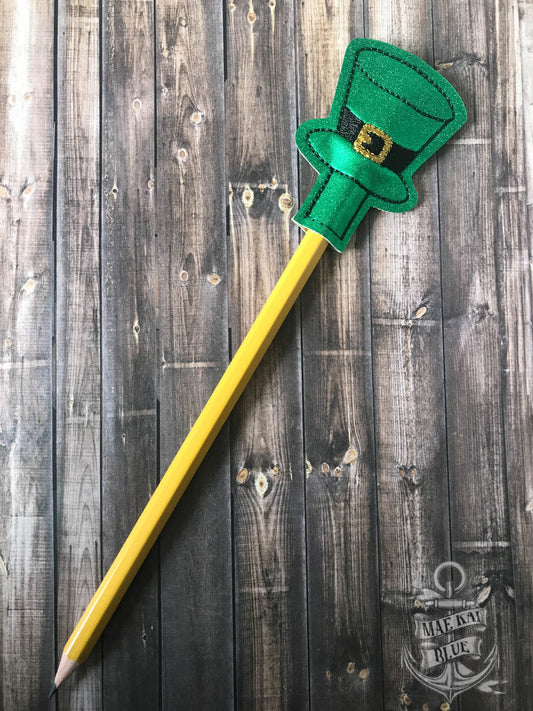 Leprechaun Hat Pencil Toppers - DIGITAL Embroidery DESIGN