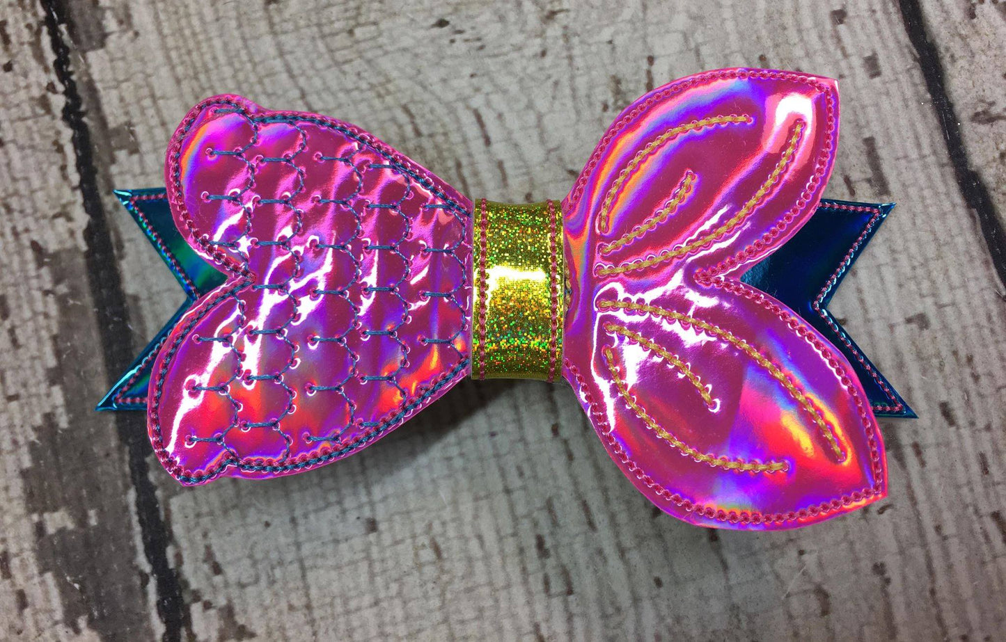 Mermaid Hair Bow - Digital Embroidery Design