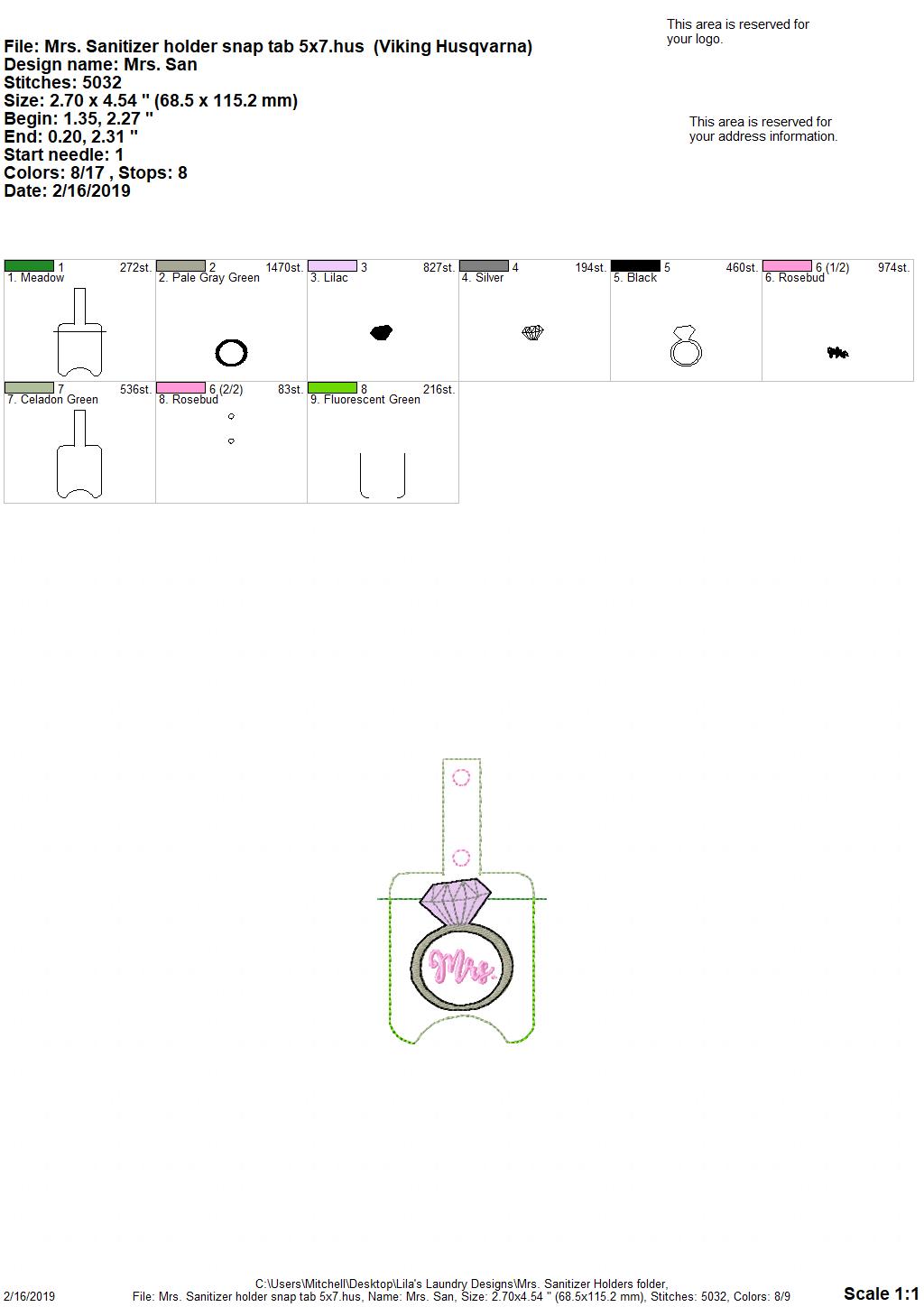 Mr. and Mrs. Sanitizer Holder Set - Embroidery Design - DIGITAL Embroidery DESIGN