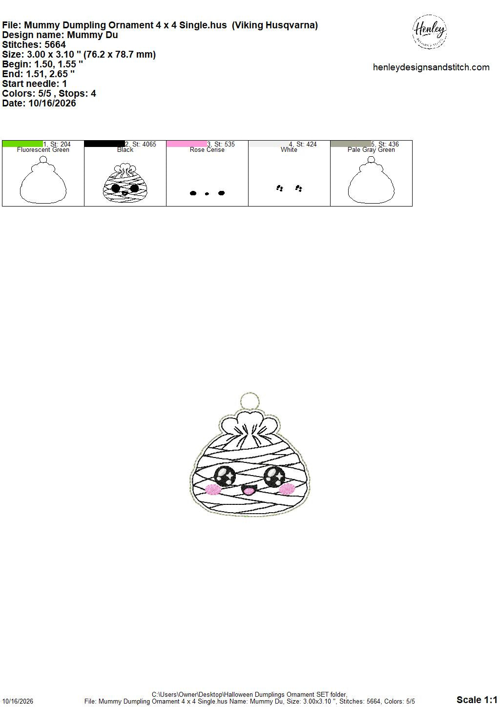 Halloween Dumpling Ornament SET - 4 x 4 Single and 5 x 7 Grouped - 8 DESIGNS - DIGITAL Embroidery Design