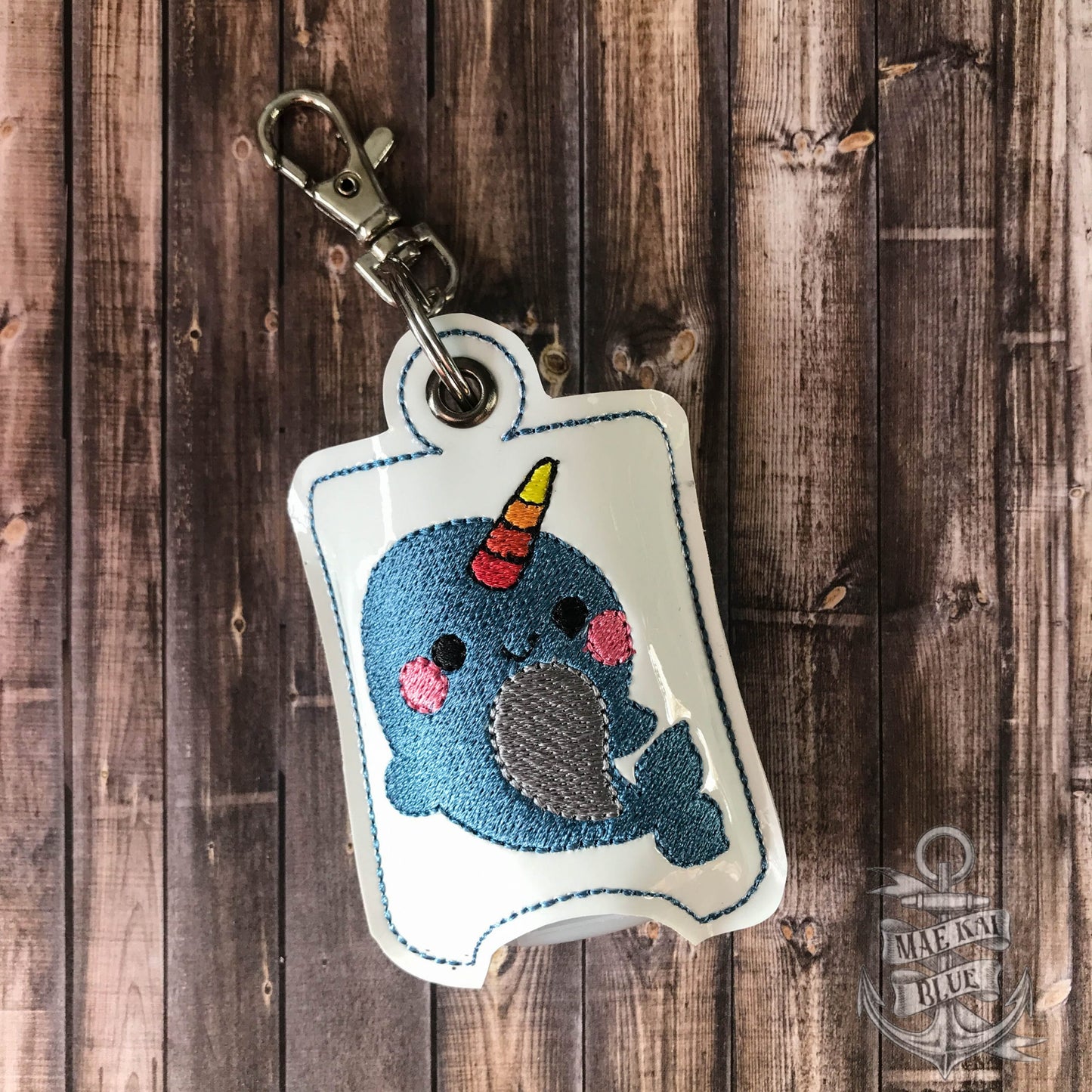 Narwhal Sanitizer Holders - DIGITAL Embroidery DESIGN