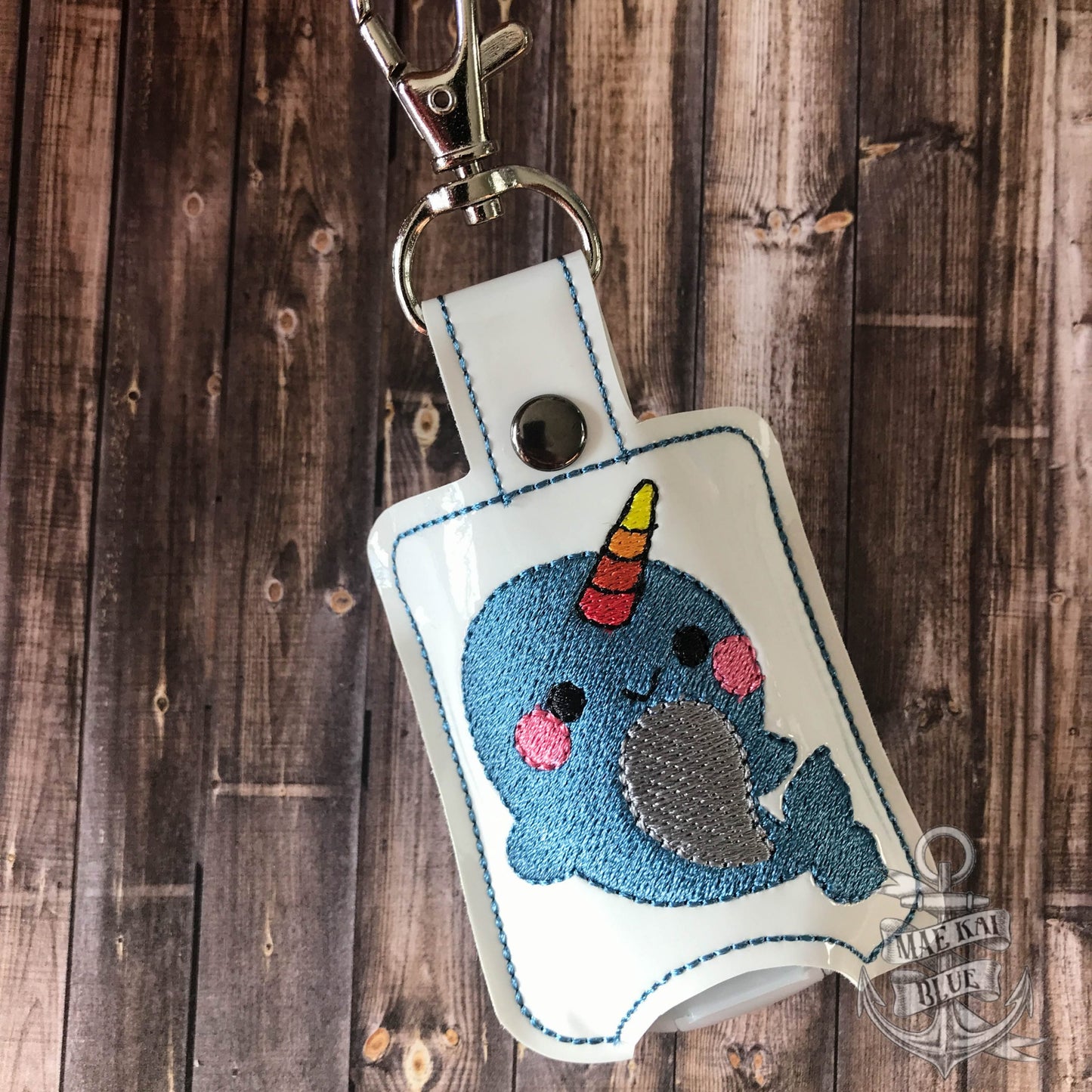 Narwhal Sanitizer Holders - DIGITAL Embroidery DESIGN