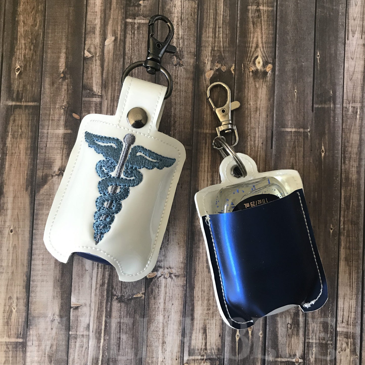Caduceus Sanitizer Holders - DIGITAL Embroidery DESIGN
