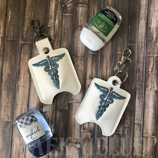 Caduceus Sanitizer Holders - DIGITAL Embroidery DESIGN