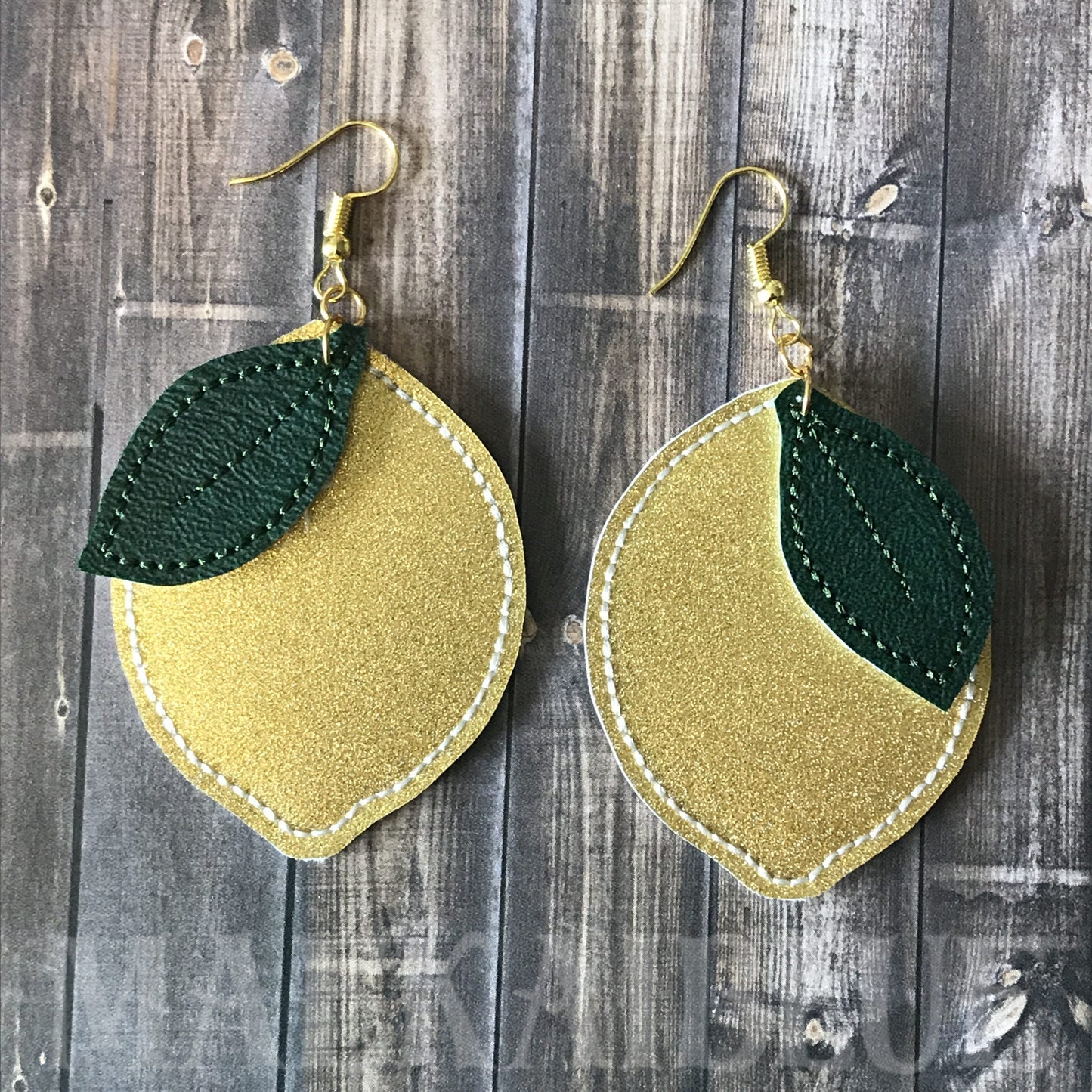 Lemon Earrings - 2 sizes - Digital Embroidery Design