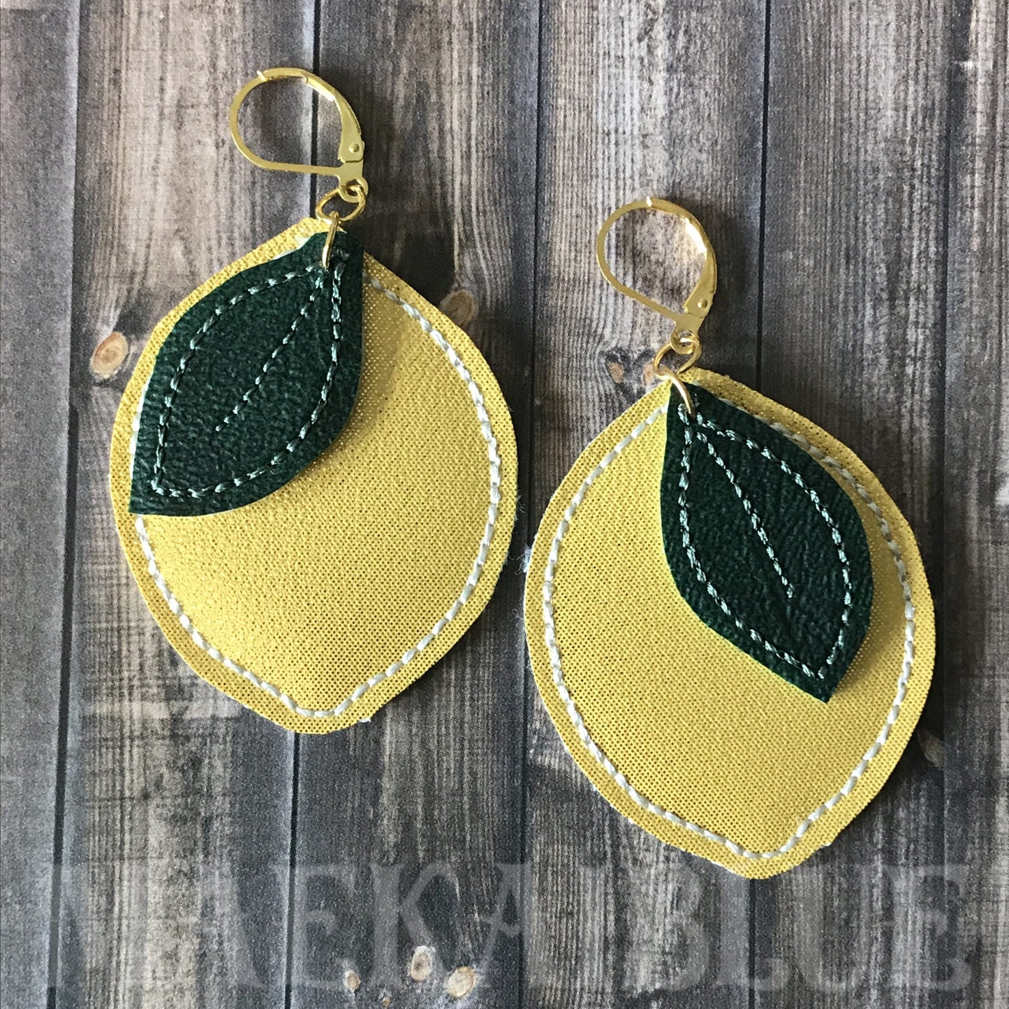 Lemon Earrings - 2 sizes - Digital Embroidery Design