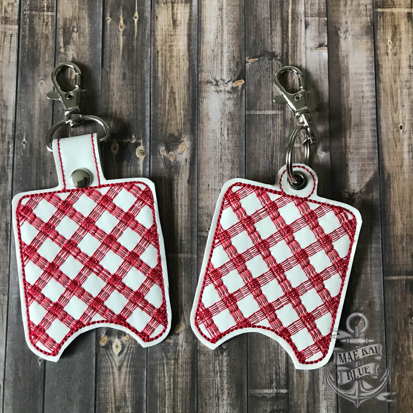 Plaid Sanitizer Holders - DIGITAL Embroidery DESIGN