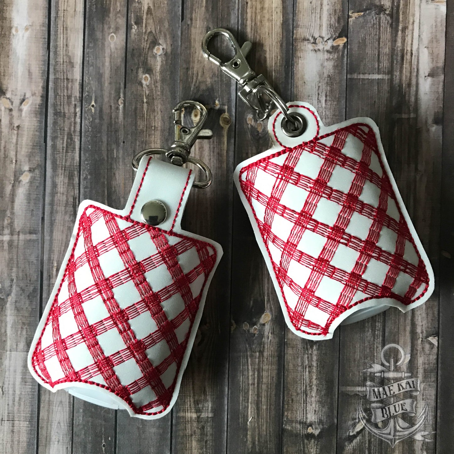 Plaid Sanitizer Holders - DIGITAL Embroidery DESIGN