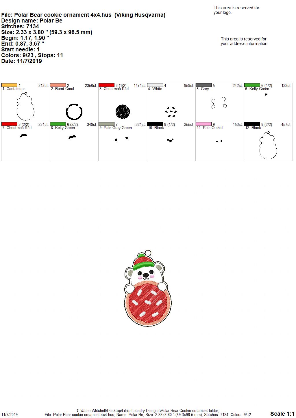 Peeking Ornament Set of 6 - Digital Embroidery Design