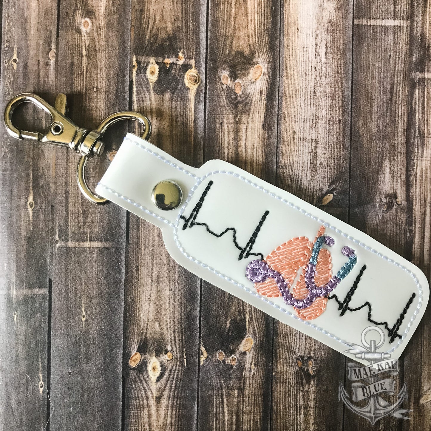 RT EKG Fobs - 4x4 and 5x7 grouped-DIGITAL Embroidery DESIGN
