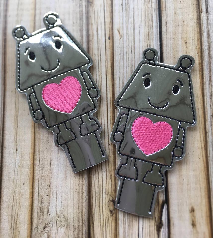 Robot Pencil Topper - Embroidery Design - DIGITAL Embroidery DESIGN