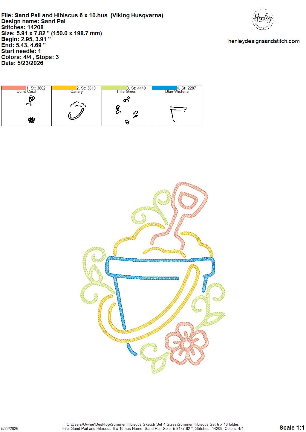 Sketch Summer Hibiscus SET - Includes 9 Designs  - 4 x 4, 5 x 7, 6 x 10 and 8 x 12 - DIGITAL Embroidery Design