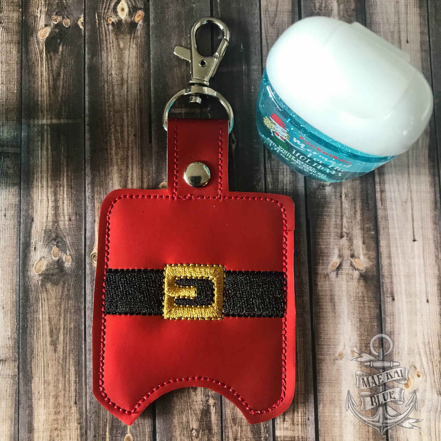 Santa Belt Sanitizer Holders - DIGITAL Embroidery DESIGN