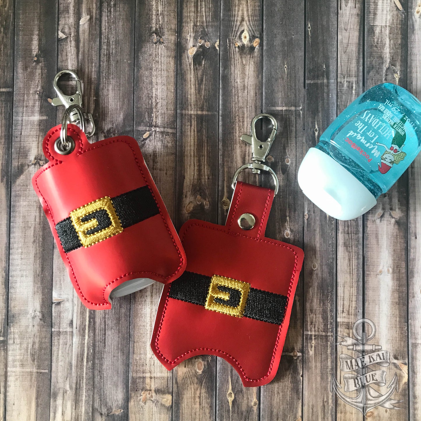 Santa Belt Sanitizer Holders - DIGITAL Embroidery DESIGN