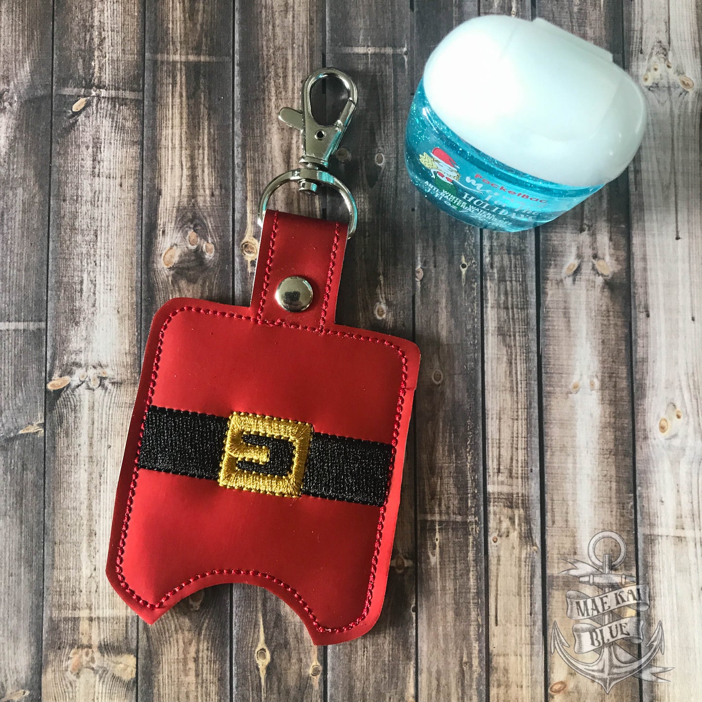 Santa Belt Sanitizer Holders - DIGITAL Embroidery DESIGN