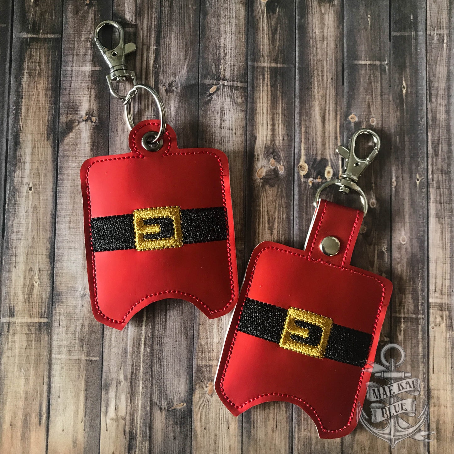 Santa Belt Sanitizer Holders - DIGITAL Embroidery DESIGN