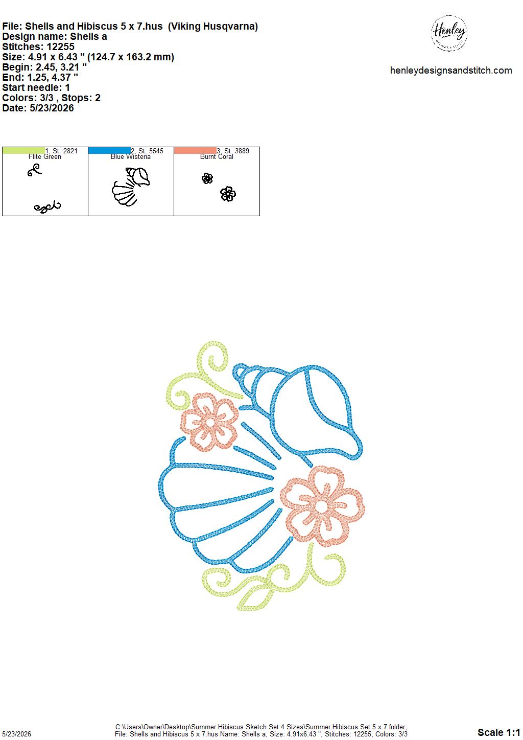 Sketch Summer Hibiscus SET - Includes 9 Designs  - 4 x 4, 5 x 7, 6 x 10 and 8 x 12 - DIGITAL Embroidery Design