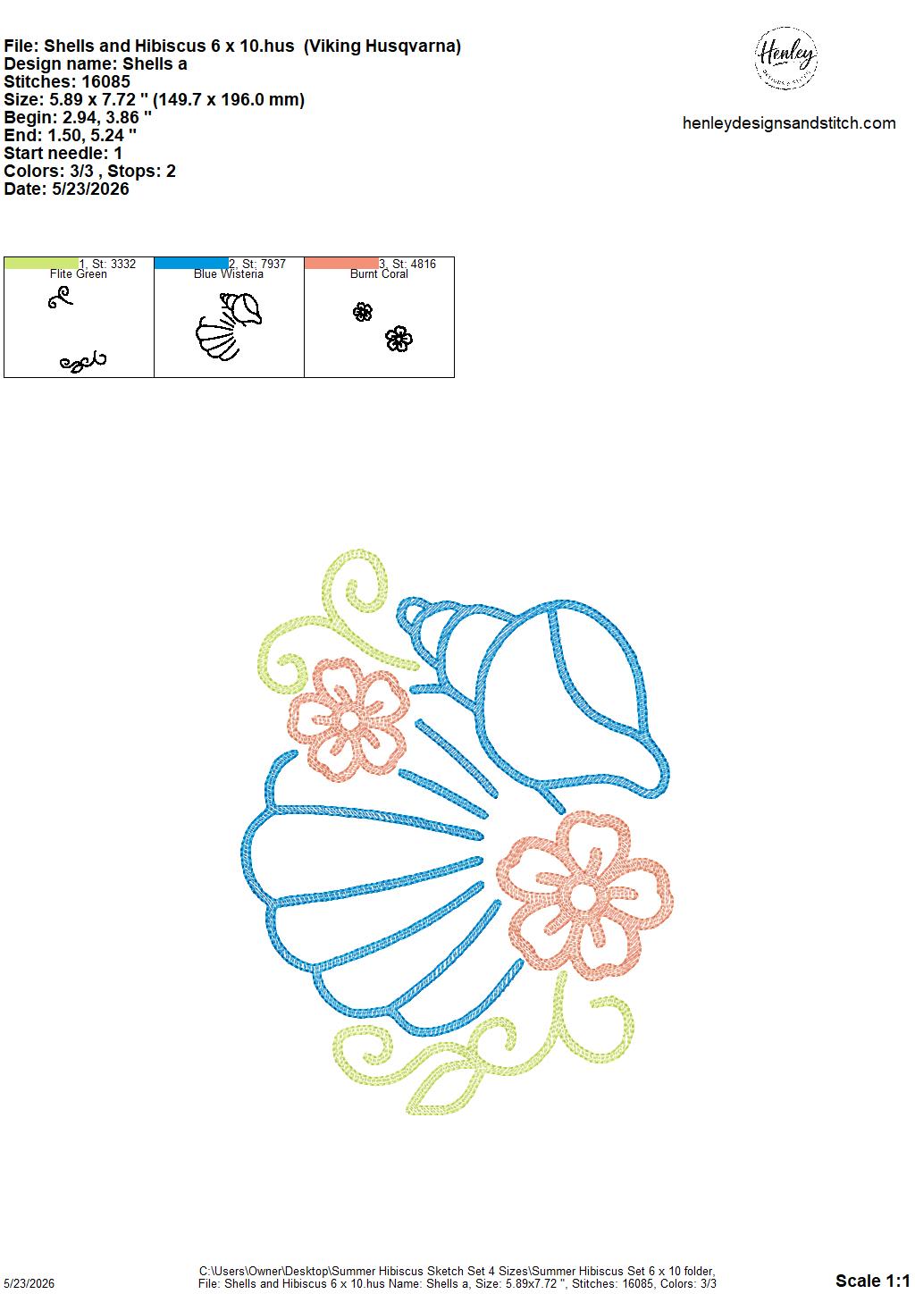 Sketch Summer Hibiscus SET - Includes 9 Designs  - 4 x 4, 5 x 7, 6 x 10 and 8 x 12 - DIGITAL Embroidery Design
