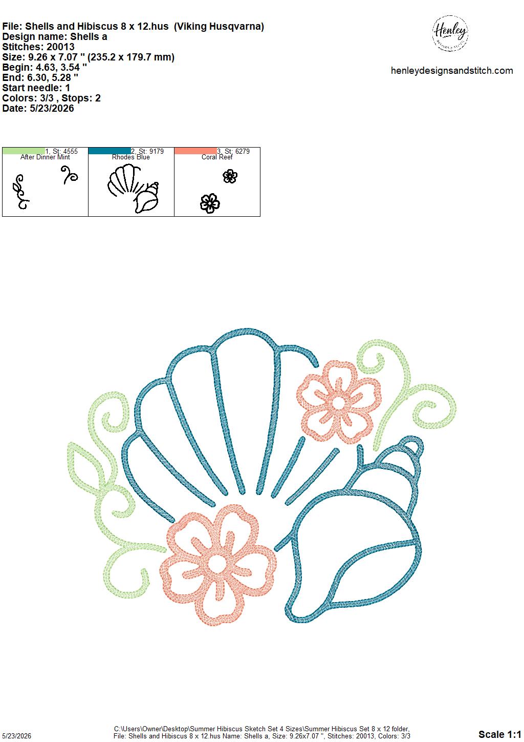 Sketch Summer Hibiscus SET - Includes 9 Designs  - 4 x 4, 5 x 7, 6 x 10 and 8 x 12 - DIGITAL Embroidery Design