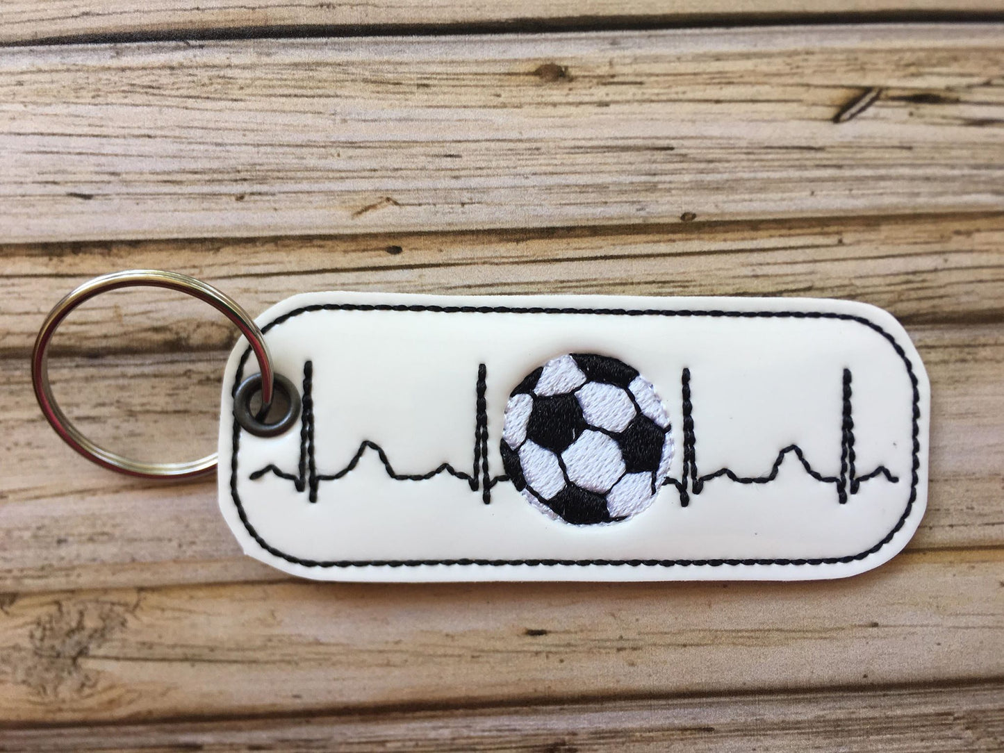 Sports - Set TWO ekg Eyelet Fob - Embroidery Design - DIGITAL Embroidery Design
