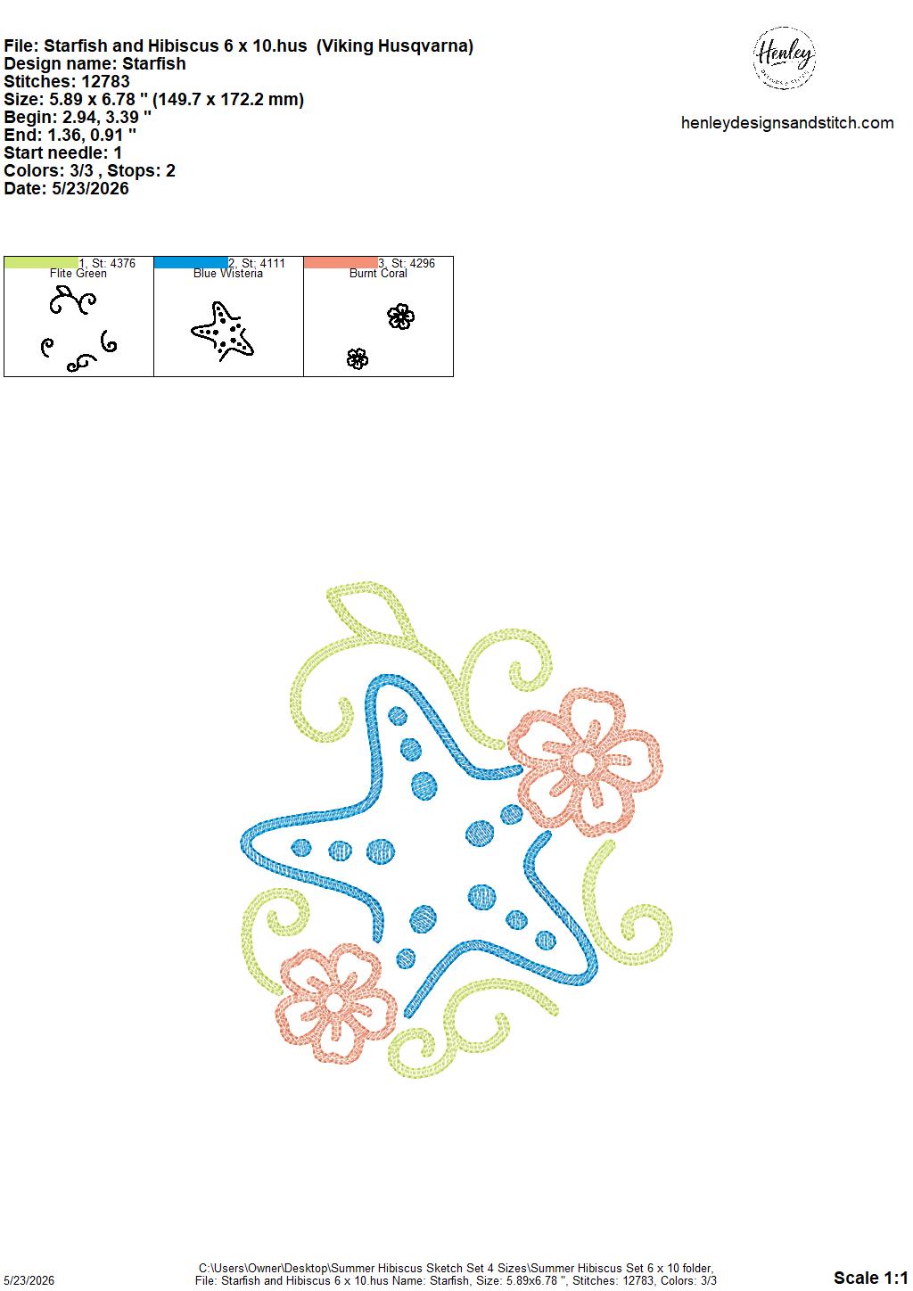 Sketch Summer Hibiscus SET - Includes 9 Designs  - 4 x 4, 5 x 7, 6 x 10 and 8 x 12 - DIGITAL Embroidery Design