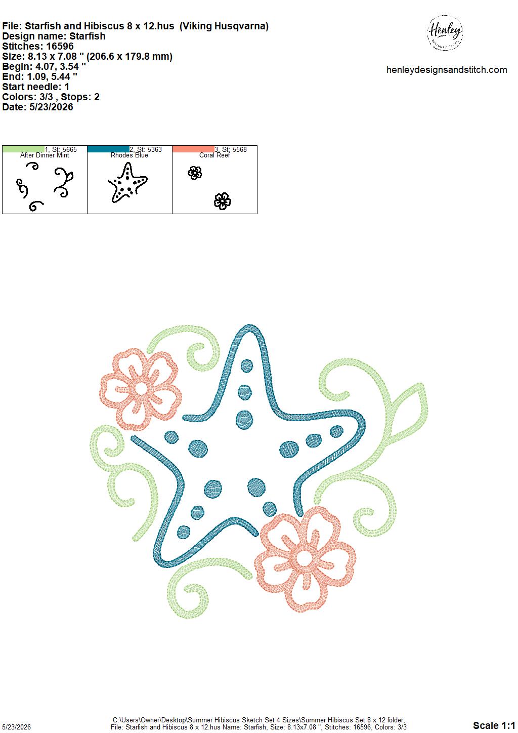 Sketch Summer Hibiscus SET - Includes 9 Designs  - 4 x 4, 5 x 7, 6 x 10 and 8 x 12 - DIGITAL Embroidery Design