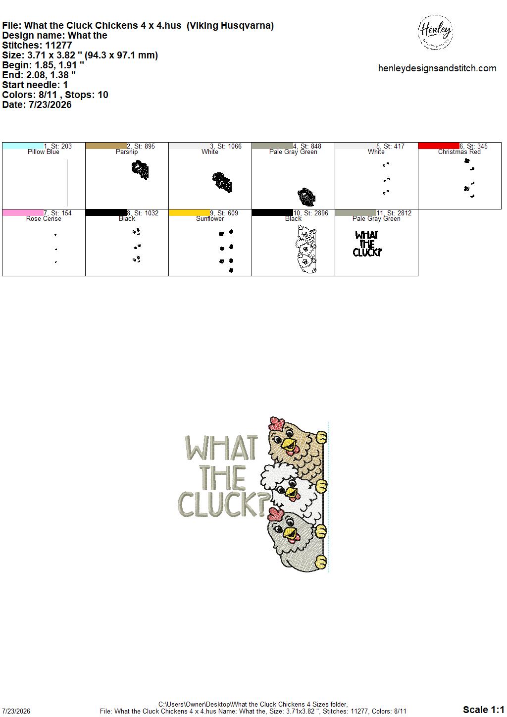 Sketch Fill Chicken Hugger – What the Cluck – 4 x 4, 5 x 7, 6 x 10 and 8 x 12 – DIGITAL Embroidery Design